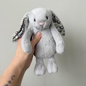 AUTHENTIC Jellycat Blossom Silver Bunny 'Bloom' Little Small NWT Fast Shipping!
